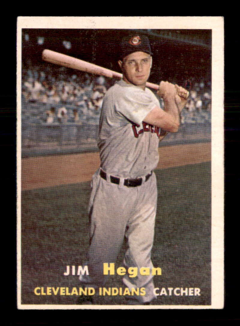 1957 Topps #136 Jim Hegan  VG/VGEX X2840067