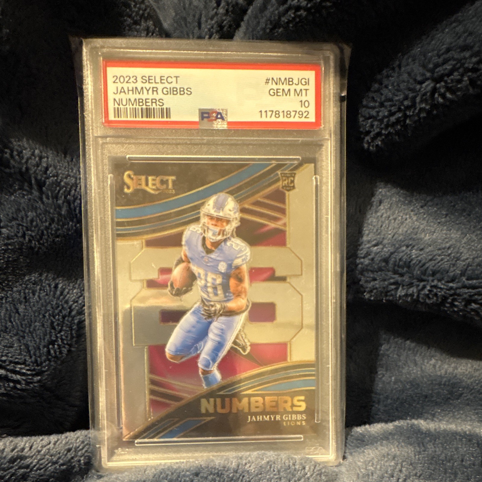 Jahmyr Gibbs Panini Select Numbers #NMBJGI Base