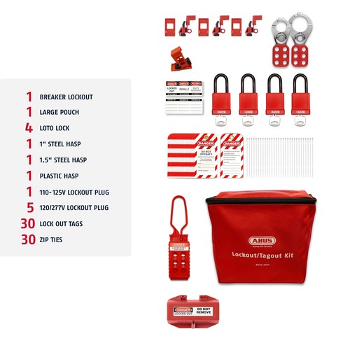 OSHA Compliant Electrical Lockout Tagout Kit - Loto Kit with Loto Locks, Lock... - Picture 2 of 5