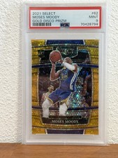 2021 Moses Moody Select Gold Disco RC #6/10 PSA 9