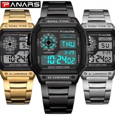 Men LED Digital Sports Watch Military Tactical Waterproof WristWatch Backlight
