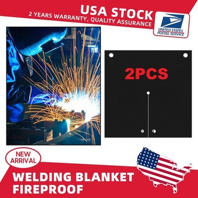 2PCS 12.2*12.2'' Welding Blanket   Fireproof and Heat Resistant Mat 6MM Thickness