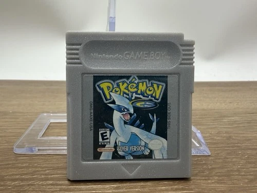 Pokemon Silver Version Nintendo Game Boy Color GBC Authentic  W/ Case DRY BATT