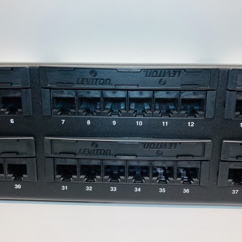 Leviton 49013-P48 110-Style Voice Grade Copper Patch Panel, 48 Port - Afbeelding 4 van 16