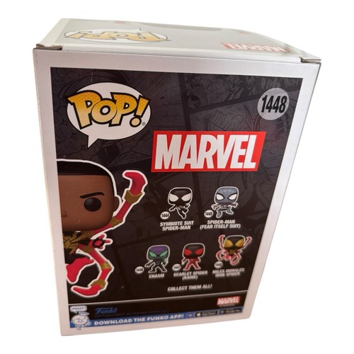 FUNKO POP Marvel 1448 Miles Morales Iron Spider LIMITED CHASE EDITION - Neu! - Imagen 2 de 6