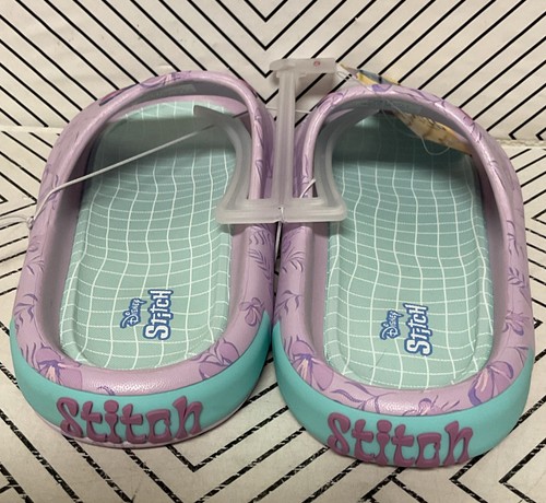 🥥 Disney Girls' Lilo & Stitch Comfort Slides Purple Slip-On Size 5🆕 - Picture 4 of 10
