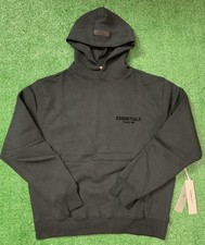 Fear of God Essentials Hoodie SS22 Stretch Limo/Black BRAND NEW w/Tags  XS-XL