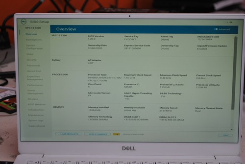 Computadora portátil táctil Dell XPS 13 7390 4K con pantalla LCD defectuosa Intel i7-10710U 2 GHz 16 GB 256 GB COMO ESTÁ - Imagen 11 de 11
