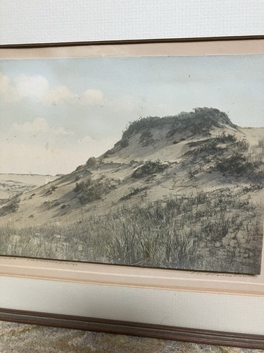 R WINSLOW 1920’s Hand colored photo Provincetown Dunes Art Cape Cod Nutting Type - Picture 2 of 5