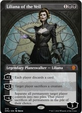 Liliana of the Veil (Borderless, Foil, #373, NM) Dominaria United (DMU), MTG