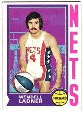 1974-75 Topps Basketball #244 Wendell Ladner - Ex/NM