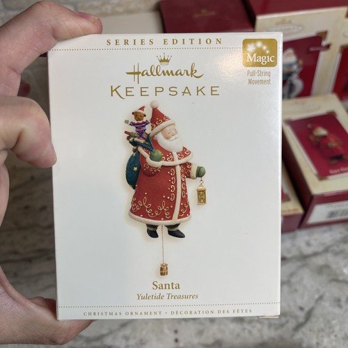 Large Lot of 12 Hallmark Keepsake Santa Clause Ornaments. Mint Conditions! - Picture 6 of 13
