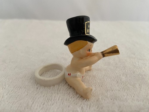 HTF 1958 Howard Holt New Year Baby Boy Candle Hugger Climber Japan Nice - Picture 5 of 7