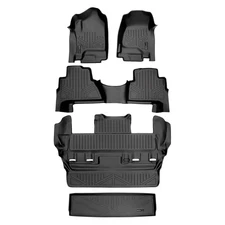 SMARTLINER Front/Rear Floor Liners w/Cargo Liner Black Cadillac Escalade