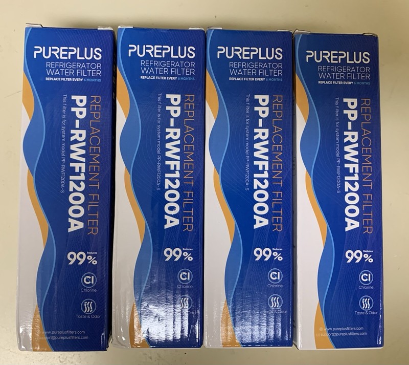 Lot Of 4 PUREPLUS PP-RWF1200A Refrigerator Water Filter Sealed PP-RWF1200A-S