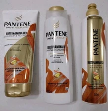 Pantene  Biotamine ( Biotinamina ) Shampoo , Conditioner , & Hair Cream 