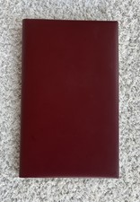 Vtg Charing Cross of England Red Burgundy Leather Address Book Gilt Edge 5x3 New