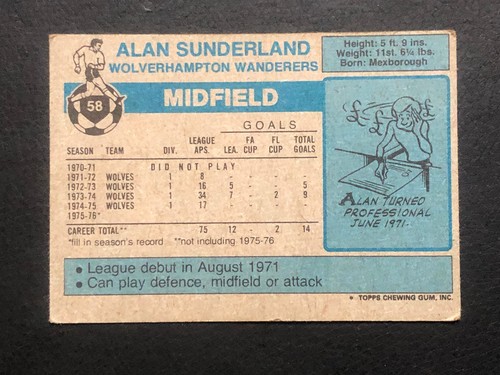 Topps Fußball Karten 1976-77 - Blue Backs - Clubs L bis W - Bild 257 von 257