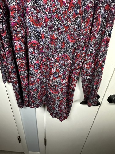 Blusa pulóver túnica manga larga estampado pasley negro 3X Jill Top para mujer - Imagen 3 de 9