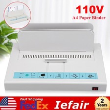 110V Perfect Binding Machine Universal Electric Book Automatic Binder USA