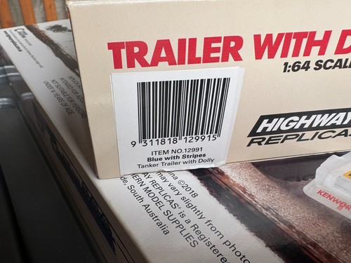 HIGHWAY REPLICAS 1:64 12009 & 12991 TANKER ROAD TRAIN + TRAILER WITH DOLLY, NEW - Picture 13 of 13