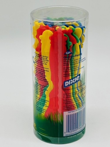 Dixie Krazy Kritters Kinder Utensilien Besteck 24 Stück Gabeln Löffel Neu Versiegelt - Bild 2 von 3