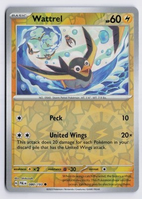 Wattrel - PAL #080/193 SV02: Paldea Evolved Reverse Holofoil NM