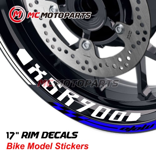 Blue 17 inch GP02 Decal Rim Sticker For XSR 900 2016-2019 18 19 - Picture 1 of 10