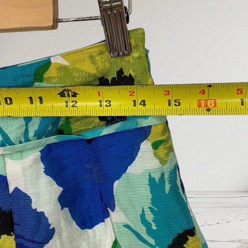 Minifalda Ann Taylor LOFT para mujer mezcla de lino talla 0 arte floral para usar $98 - Imagen 17 de 17