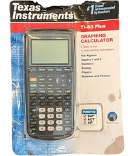Texas Instruments TI-83 Plus Graphing Calculator - Black (83PL/TBL/1L1/A)