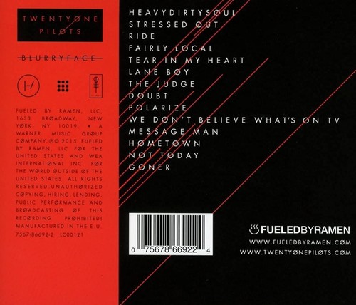 Blurryface Twenty One Pilots CD - Bild 2 von 2