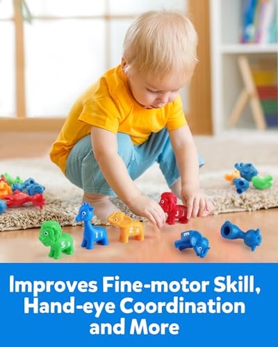 ABC Letters Matching Game, 26PCS Alphabet Fine Motor Skill animal alphabet - Picture 5 of 7