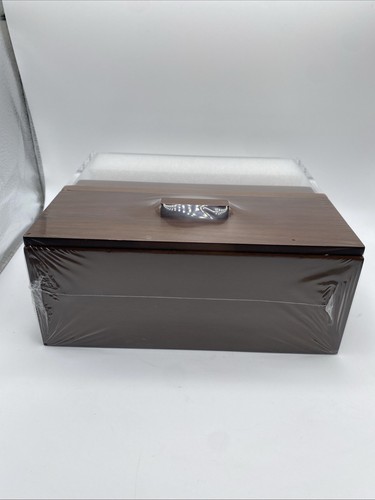 Holme & Hadfield Uhrenvitrine - Nussbaumoptik - seltener Uhrenhalter mit 3 Schlitzen - Bild 8 von 9