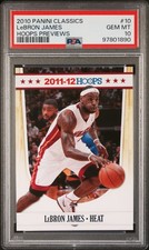 2010 PANINI CLASSICS HOOPS PREVIEWS #10 LEBRON JAMES PSA 10