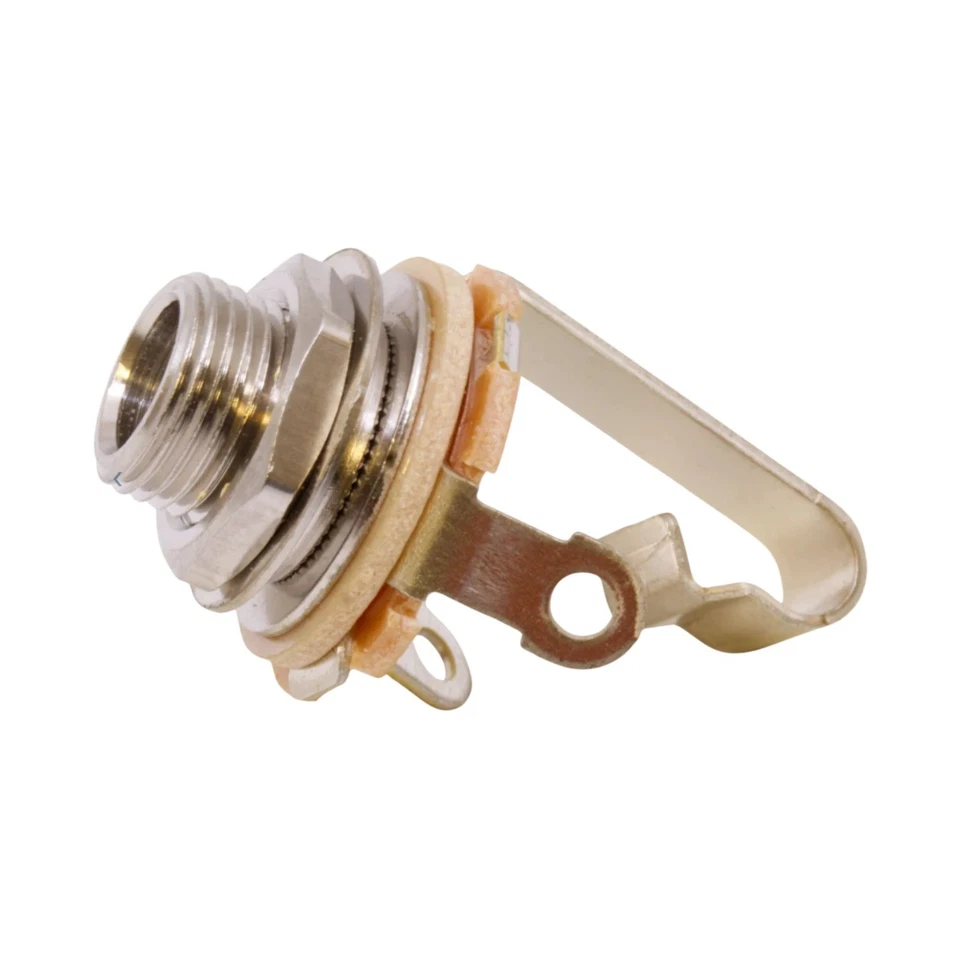 GUITAR ANATOMY Switchcraft 1/4″ Mono Output Guitar Jack Socket – Imperial Thread