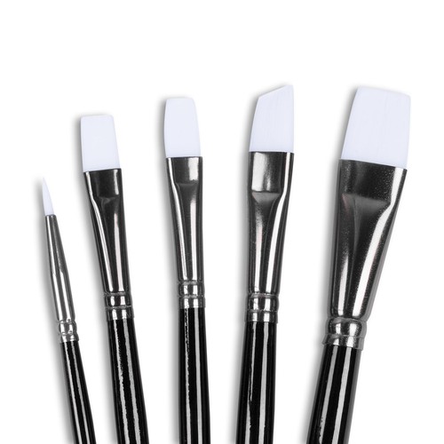 Angelus Paint Brush Set Round Flat Angular Artist Acrylic Paint Brush Set Shoe 5 - Picture 5 of 6