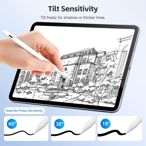 Battery Indicator Tablet Touch Pen Screen Pencil for iPad mini Air Pro Drawing - Afbeelding 9 van 17