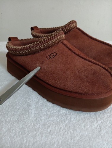 Damenschuhe UGG Marke Braid Tazz Plateau-Hausschuhe 1122553 rot Jaspis Größe 8 - Bild 2 von 12