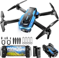 Drone with 1080P Camera - Foldable Remote Control Quadcopter with Voice Gesture 