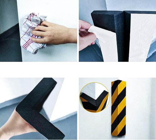 Garage Smith GWP05 Wall Protector 2-Pack(Black Yellow), Yellow, Black - Picture 7 of 8