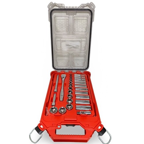 Milwaukee 48-22-9481 3/8” 28 piezas juego de trinquete y enchufes en PACKOUT - Usado - Imagen 2 de 3