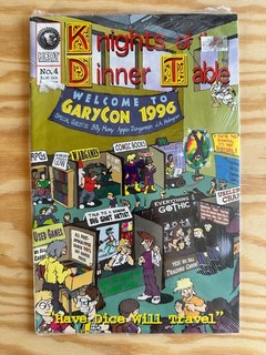 Knights of the Dinner Table #4 Confezione Originale 1996 Kenzer & Co. Comics Raro