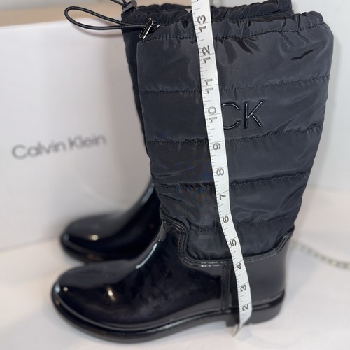 Calvin Klein Luxe Quilted Waterproof Winter Boots New w/Box | Size 9 Black - Picture 23 of 23