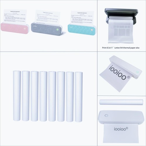 8 Rollen (ca. 200 Seiten), A4, BPS frei, Thermodruckerpapier, BPA frei. für Ai - Bild 2 von 11