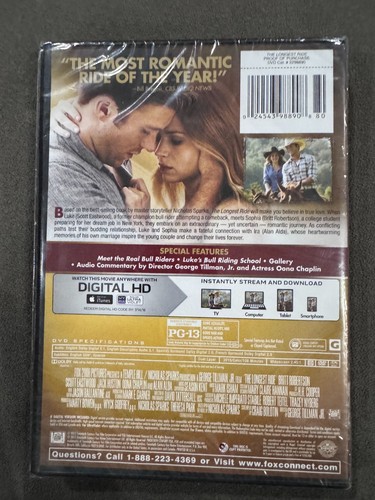 The Longest Ride (DVD, 2015) - Picture 2 of 2