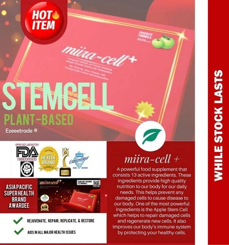 MIIRA-CELL PLUS Revoobit International 24 Sachets Per Box Supplement Stemcell - Picture 5 of 15