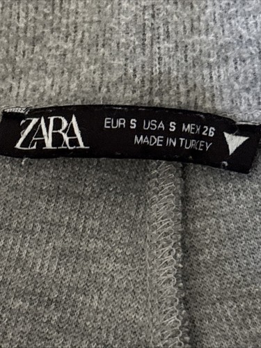 EUC Zara Women's Sports Bottoms Small Gray Wide-Leg Sweatpants - Picture 3 of 7