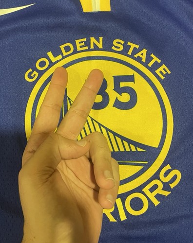 Nike 2017 Kevin Durant #35 Golden State Warriors Jersey Blue Men’s Size XL - Picture 8 of 11