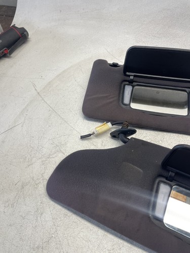 2006-12 Mitsubishi Eclipse Convertible Black Sunvisor Sun Visor Set LH RH - Picture 9 of 10