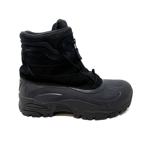 Totes Stiefel Winter schwarz Leder Wildleder Obermaterial Thermo-lite Reißverschluss vorne Herren 10 - Bild 8 von 13